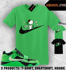 Shirt Match CJ1 Travis Scott Green Spark Sneaker Matching Tee Fly S Dog T-Shirt