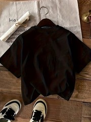 Women’s Casual Sport Letter Print Round Neck Short Sleeve T-Shirt↗