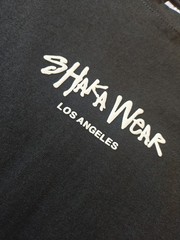 Shaka Wear Heavyweight Cotton  T‑Shirt  Black  Los Angeles Streetwear Size Large