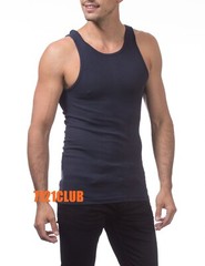 Lot 2 PRO CLUB A SHIRTS TANK TOP NAVY ProClub Men’s Wife Beater Undershirt S-7XL