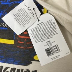 Obey Krushin Worldwide T Shirt Mens Large Fog Cream Graphic Worldwide Propaganda