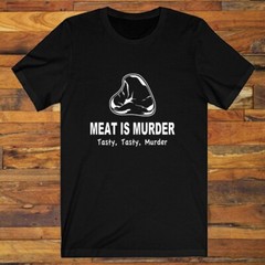 Meat is Murder Men’s Black S-5XL