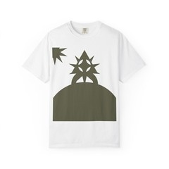 Abstract Starburst Hill T-shirt | Minimal Geometric Graphic