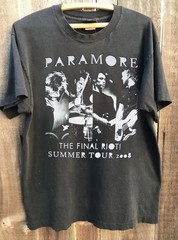 Reprint Paramore – Final Riot Tour 2008 Charcoal T shirt Classic style NH28257