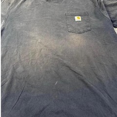Carhartt Original Fit Pocket T Shirt Navy Blue Workwear Tee XL Tall