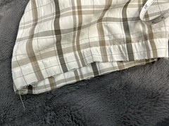 Quiksilver Thrashed Surf Plaid shirt Y2K Distresses Grey vintage 90s XL/TG