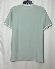 Alfani Men’s Tipped Textured Pique Short Sleeve T-Shirt Blue 2XL