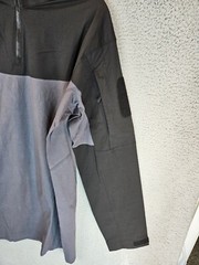 TacVasen Mens Tactical 2XL Shirt Black-Gray Cotton Body Nylon Sleeve Outdoors