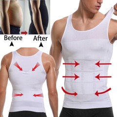 Gym Exercise Mens Vest Tops Slimming Body Shaper Corset Abdomen Compression