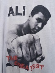 MUHAMMAD ALI shirt, THE GREATEST BOXING, Size L, Enjoy FAST Same Day Ship RARE