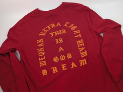 I Feel Like Pablo Long Sleeve Red Tee Kanye West Yeezy Size XL Pablo Tour Suna