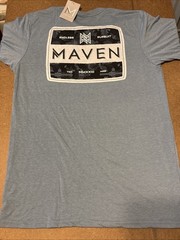 NEW WITH TAGS! MAVEN SUPER SOFT SAILER S T Shirt Tee Blue Mens Medium Comfy!