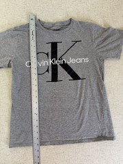 Calvin Klein Jeans Gray Monogram Logo Crewneck T-Shirt Size L (14/16)