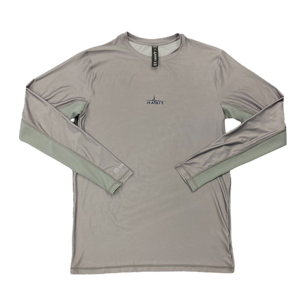Habit Men’s Mathew Falls Long Sleeve Quick Dry Performance Tees Size M
