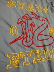 State of Ethos Moto Embroidered Mushroom Tee Shirt Men’s S FMX Motocross Apparel