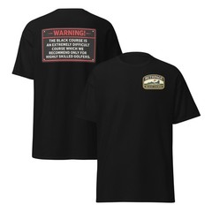 Bethpage Black Course Shirt Warning Golf Tee Front Back Print Gift Golfer