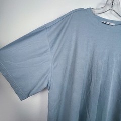 Vintage Linea Dome Men’s Shirt XL New Blue Short Sleeve Textured Casual Crew