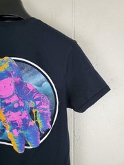 NASA Shirt Mens Small Black Graphic Crew Neck Short Sleeve Stretch Pullover