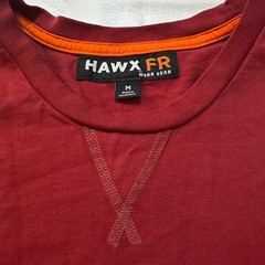 Hawx FR Flame Resistant Long Sleeve Work Shirt Mens M NFPA 2112 Workwear Utility