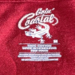 Going Coastal TShirt Mens Size Medium Red Crusin for a Brusin Humor