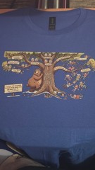 Gildan Ultra Cotton Unisex L Crew Neck Short Sleeve Funny Bear Graphic Tee