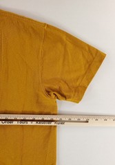 Non Stock Knitting Mills T Shirt Mustard Yellow Short Sleeve Mens L