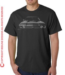 Mens Ford CAPRI Car T-Shirt Quality Eco Friendly Top Retro Classic Gift