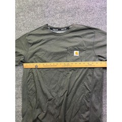Carhartt Force Pocket T-Shirt Mens L Gray Relaxed Fit Short Sleeve TK6652-M