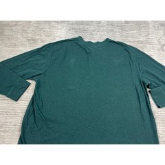 Foundry Henley Mens 4XL Green Long Sleeve Shirt Big and Tall Heathered Cotton