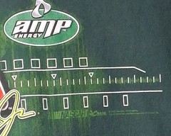 Vintage Nascar Tshirt Mens L Green DALE Earnhardt JR #88 AMP Energy Graphic