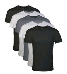 Gildan Men’s Crew T-Shirts Multipack Style G1100 BlackSport GreyCharcoal Size M