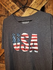 Galt T Shirt Men’s Large Gray USA Center Logo Graphic Print