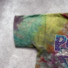 Vintage 90s Paddle Ocee River Shirt L Tie Dye Skull River Tennessee Rafting
