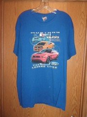 MUSTANG BOSS 302 blue XL t shirt