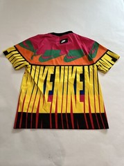 Nike Sportswear Allover Printed T-Shirt in Multi Pink Yellow