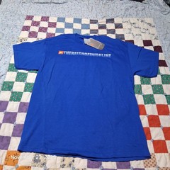 VINTAGE NWT DEADSTOCK NIKE T SHIRT SIZE LARGE BLUE NO FINISH LINE SWOOSH 2004