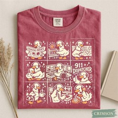 Silly Goose 911 Dispatcher Shirt, Funny Emergency Operator Tee, EMS T-Shirt