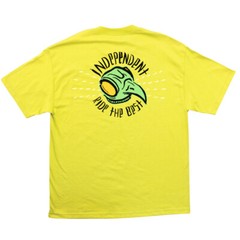 Independent Trucks Tony Hawk TRANSMISSION Skateboard T Shirt SAFETY YELLOW