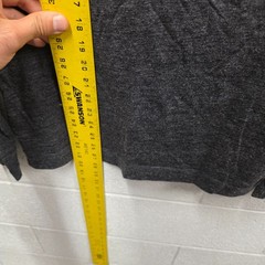 NN07 Shirt Mens S Gray Long Sleeve Crewneck Solid Casual Knit Tee T-Shirt Wool