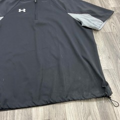 UNDER ARMOUR Loose All Season Gear Black 1/4 Zip Pullover T-Shirt Men’s Size L