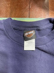 VTG Harley Davidson T Shirt Dubai UAE XL Pocket Blue 2009
