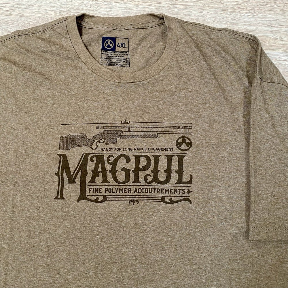 Magpul T-Shirt Men’s 4XL FDE Brown Fine Polymer Accoutrements Short Sleeve Tee
