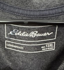 Eddie Bauer Men Big & Tall T3XL Gray Crew Neck Short Sleeve Tee