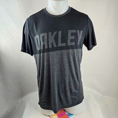 Oakley T Shirt Mens Medium Grey Hydrolix Regular Fit Casual Golf Sports Outdoors