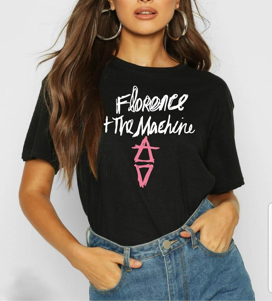 Florence and The Machine Black T-Shirt Alchemy Symbol Music Festival Fan UK Tour