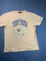 Teddy Fresh Rick And Morty T-Shirt Mens Large Short Sleeve Orange