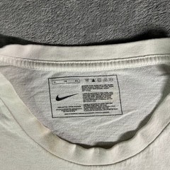 Y2K Nike Swim T-Shirt Mens XL White Graphic Logo Short Sleeve Cotton Sportswear