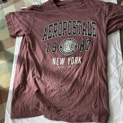 Aéropostale Men’s M Burgundy Short Sleeve Crew Neck New York Logo T-Shirt