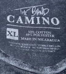 The Band Camino T Shirt Mens Large Black Acid Wash Eagle Lightning Graphic