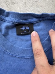 Stussy bundle of 2 yellow and blue blank tees both men’s M
